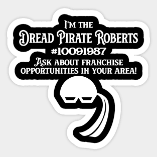 Dread Pirate Franchises (Dark Shirts) Sticker